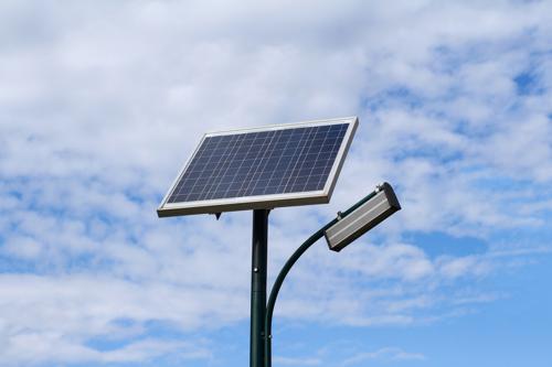Solarlicht kann in abgelegenen Bereichen verwendet werden